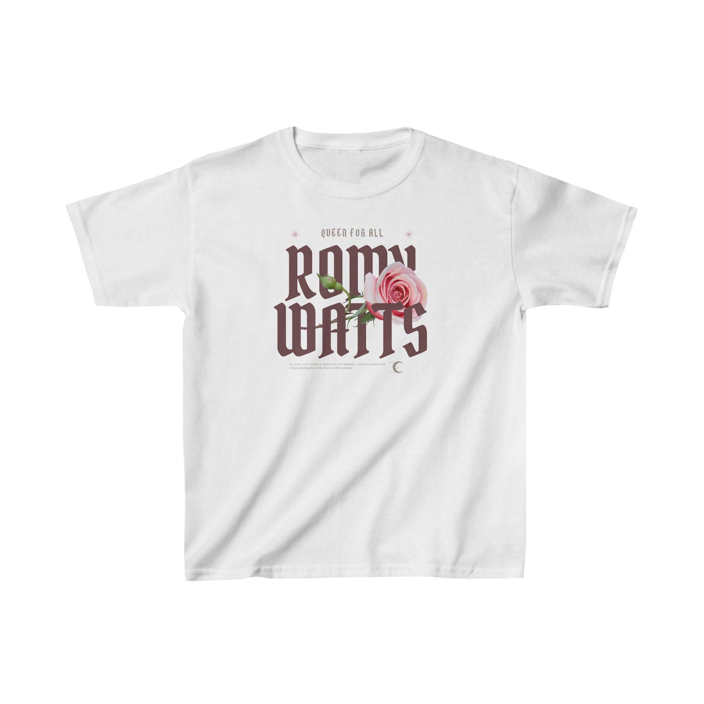 Romy Watts Baby Tee, Fate & Flame