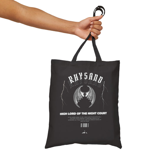 Rhysand Cotton Canvas Tote Bag, ACOTAR