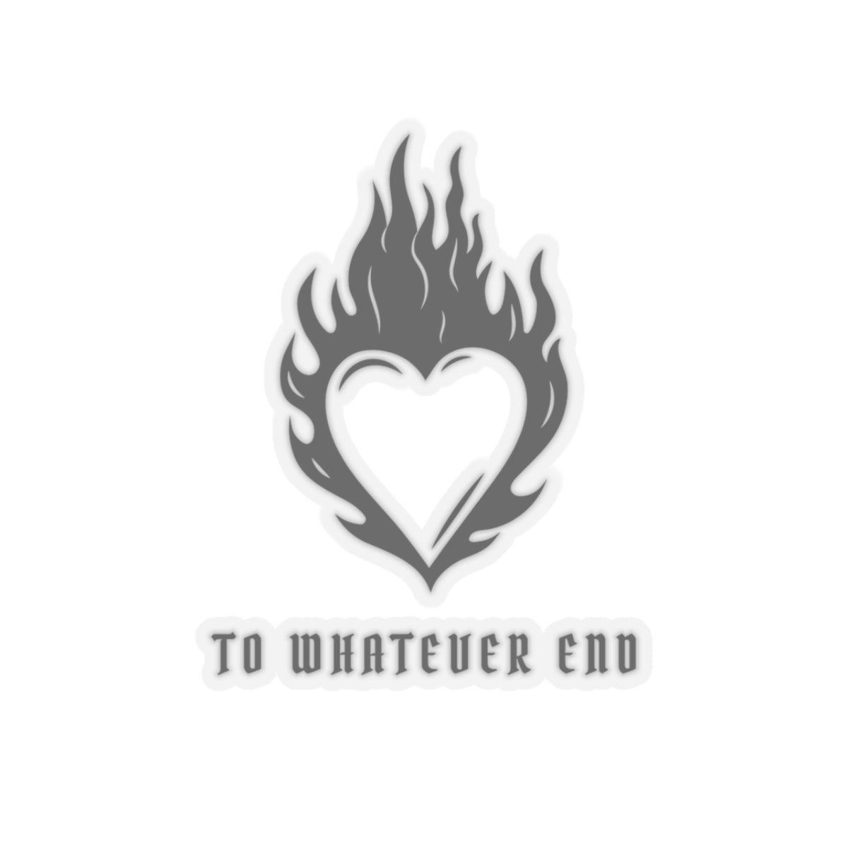 Fire Heart Sticker, TOG