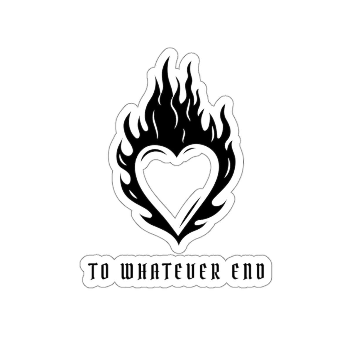 Fire Heart Sticker, TOG