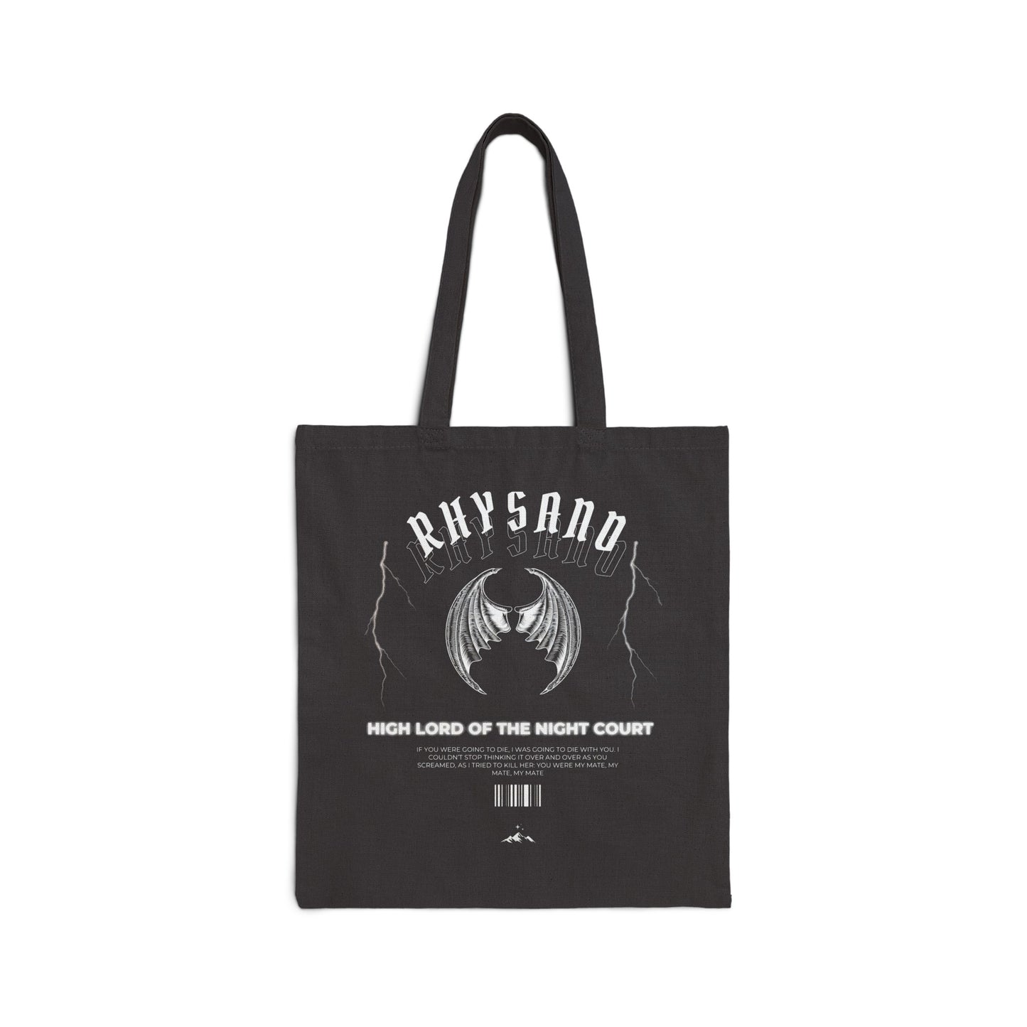 Rhysand Cotton Canvas Tote Bag, ACOTAR