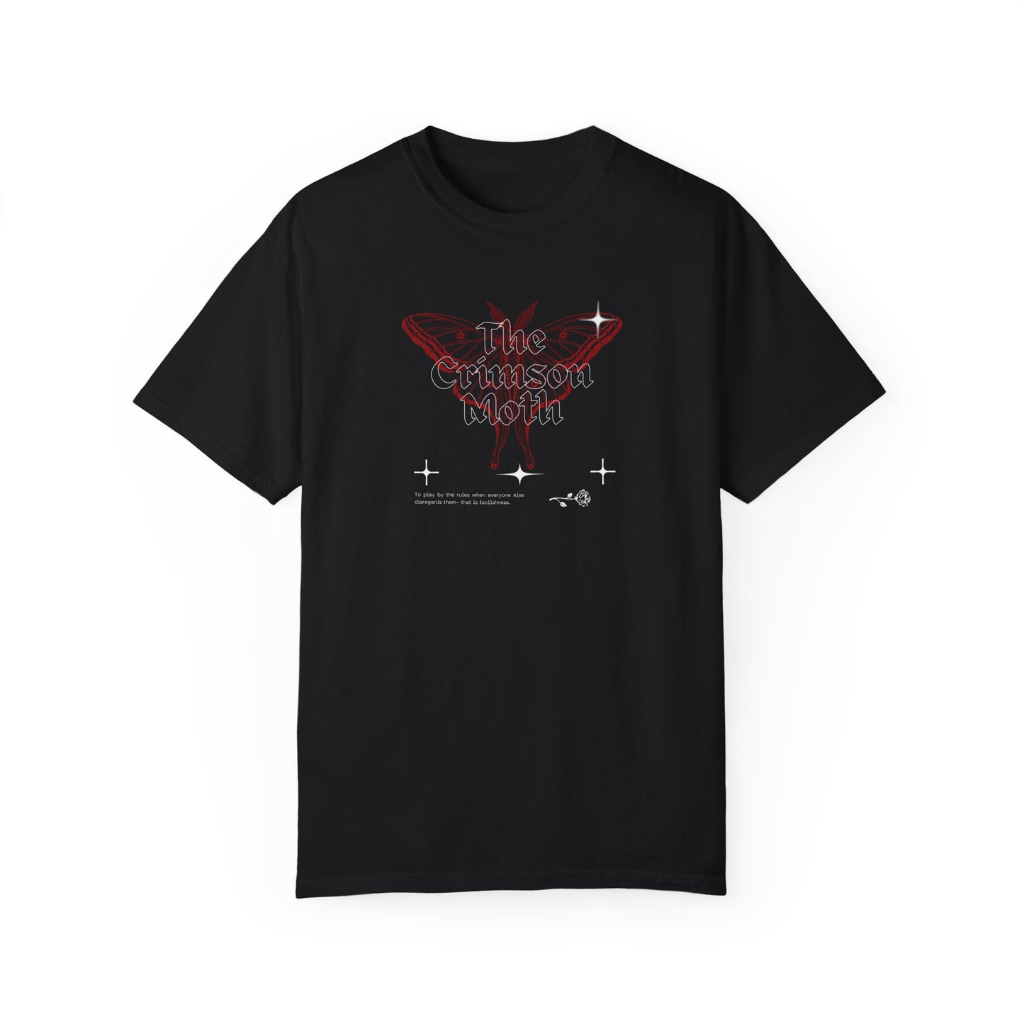 Crimson Moth Comfort Colors T-Shirt, The Crimson Moth