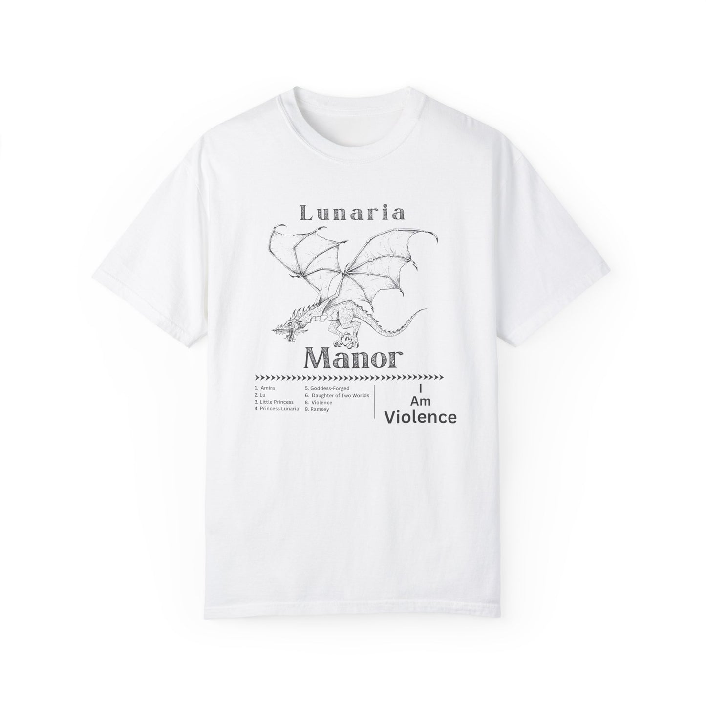 Lunaria’s Many Names Comfort Colors T-Shirt, The Unraveled Fate