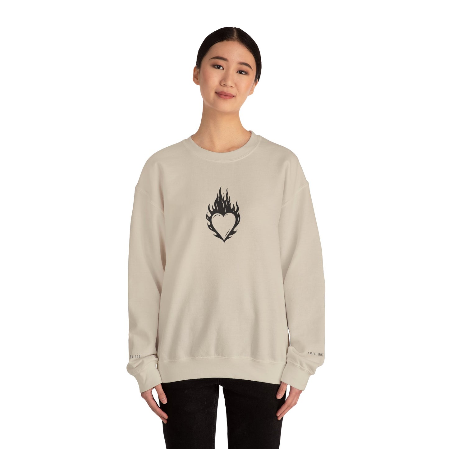 Fire Heart, Aelin Ashryver Galathynius, Officially Licensed, Throne of Glass Crewneck Sweatshirt, SJM Merch, Fantasy Merch