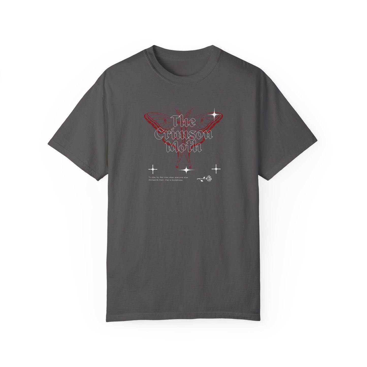 Crimson Moth Comfort Colors T-Shirt, The Crimson Moth