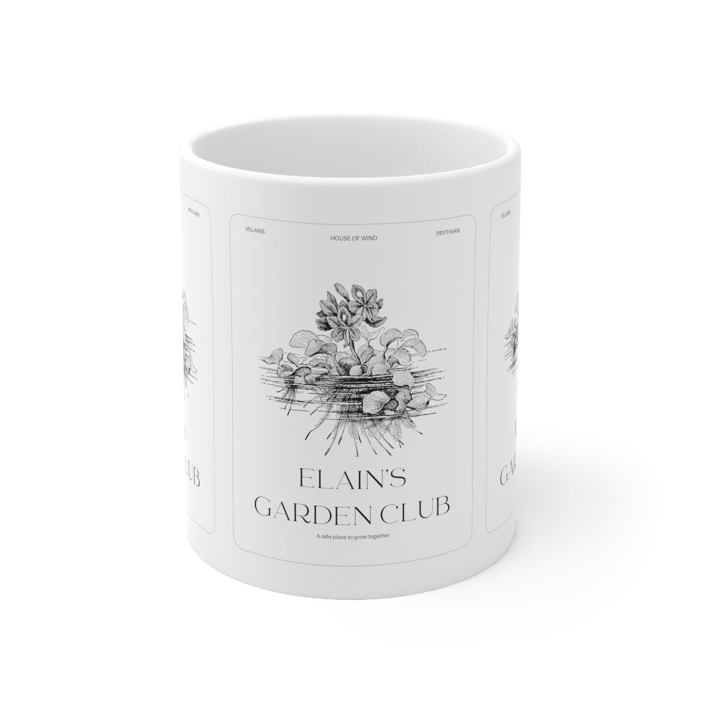 Elain's Garden Club Ceramic Mug 11oz, ACOTAR