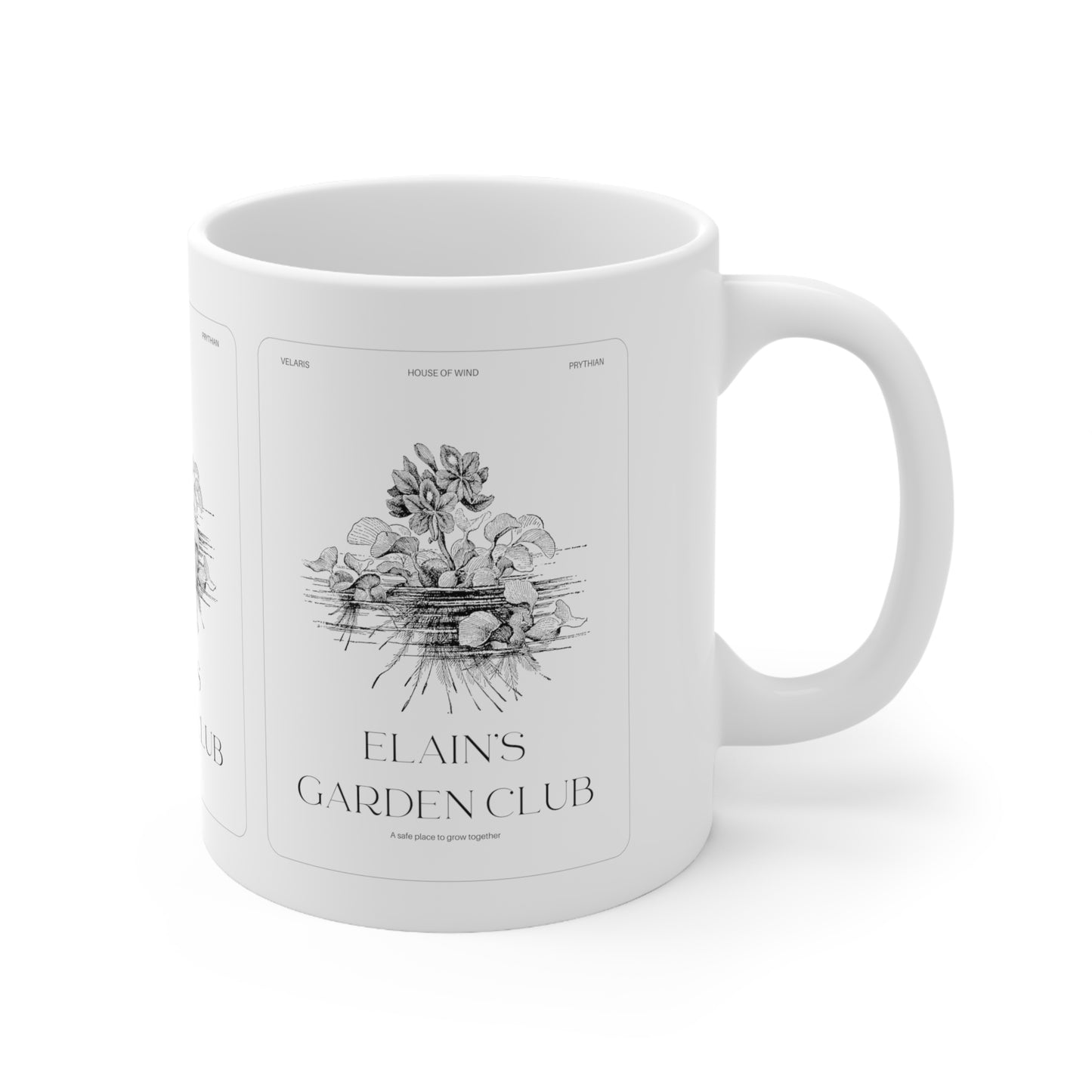 Elain's Garden Club Ceramic Mug 11oz, ACOTAR