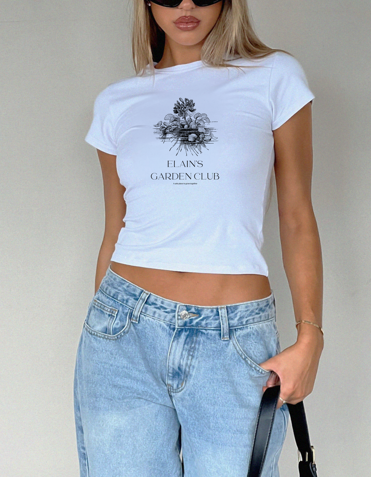 Elain’s Garden Club Baby Tee, Throne of Glass